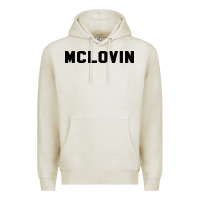 Oatmeal Heather mclovin novelty humor Premium Hoodie - linhVisuals