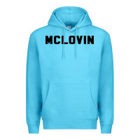 Ocean Blue mclovin novelty humor Premium Hoodie - linhVisuals