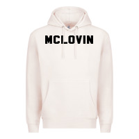 Pale Pink mclovin novelty humor Premium Hoodie - linhVisuals