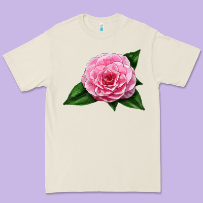 Camellia Flower Premium Tee Designed By Lillyallendesigns