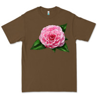 Cacao Camellia Flower Premium Tee - LillyAllenDesigns