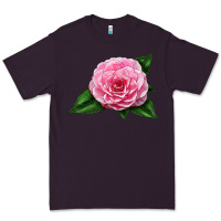 Plum Camellia Flower Premium Tee - LillyAllenDesigns