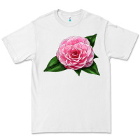 White Camellia Flower Premium Tee - LillyAllenDesigns