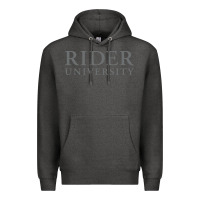 Charcoal Heather Rider University Premium Hoodie - linhVisuals
