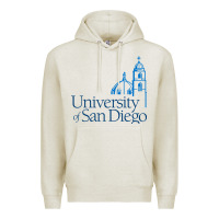 Oatmeal Heather University of San Diego Premium Hoodie - linhVisuals