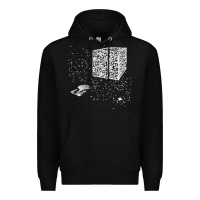 Black qr code cube we are the borg Premium Hoodie - linhVisuals