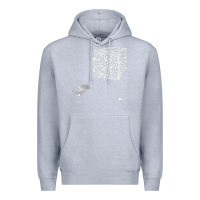 Heather Grey qr code cube we are the borg Premium Hoodie - linhVisuals