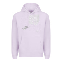 Lilac qr code cube we are the borg Premium Hoodie - linhVisuals