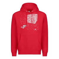 Red qr code cube we are the borg Premium Hoodie - linhVisuals