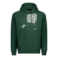 Sports Green qr code cube we are the borg Premium Hoodie - linhVisuals