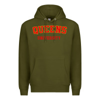 Army Green queens university Premium Hoodie - linhVisuals
