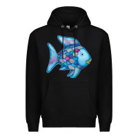 Black rainbow fish Premium Hoodie - linhVisuals