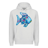 Dove Grey rainbow fish Premium Hoodie - linhVisuals