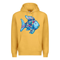 Mustard rainbow fish Premium Hoodie - linhVisuals