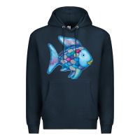 Navy rainbow fish Premium Hoodie - linhVisuals