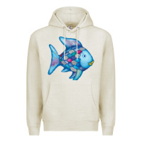 Oatmeal Heather rainbow fish Premium Hoodie - linhVisuals