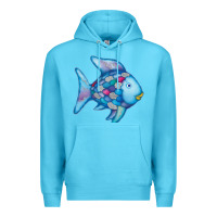 Ocean Blue rainbow fish Premium Hoodie - linhVisuals
