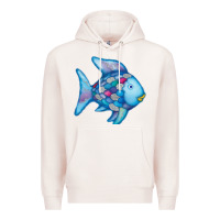 Pale Pink rainbow fish Premium Hoodie - linhVisuals