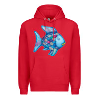 Red rainbow fish Premium Hoodie - linhVisuals
