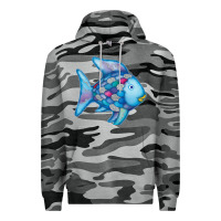 Slate Camo rainbow fish Premium Hoodie - linhVisuals