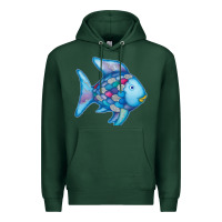 Sports Green rainbow fish Premium Hoodie - linhVisuals