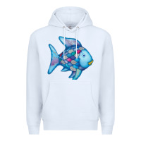 White rainbow fish Premium Hoodie - linhVisuals