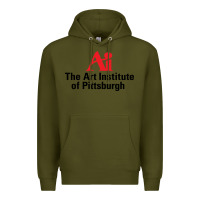 Army Green Art Institute of Pittsburgh Premium Hoodie - linhVisuals