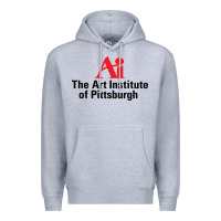 Heather Grey Art Institute of Pittsburgh Premium Hoodie - linhVisuals