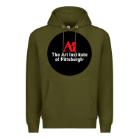 Army Green Art Institute of Pittsburgh Premium Hoodie - linhVisuals
