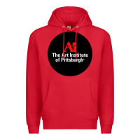 Red Art Institute of Pittsburgh Premium Hoodie - linhVisuals