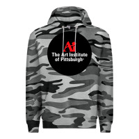 Slate Camo Art Institute of Pittsburgh Premium Hoodie - linhVisuals