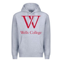 Heather Grey wells college Premium Hoodie - linhVisuals
