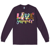 Plum love summer with gnome Long Sleeve Tee - Artiststas