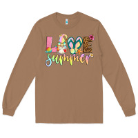 Toasted Coconut love summer with gnome Long Sleeve Tee - Artiststas