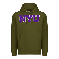 Army Green new york university nyu Premium Hoodie - linhVisuals