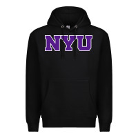 Black new york university nyu Premium Hoodie - linhVisuals