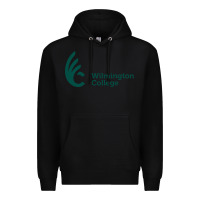 Black wilmington college Premium Hoodie - linhVisuals