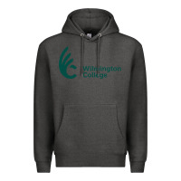 Charcoal Heather wilmington college Premium Hoodie - linhVisuals