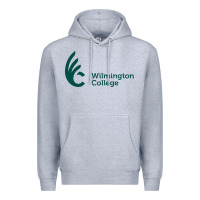 Heather Grey wilmington college Premium Hoodie - linhVisuals