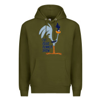 Army Green The Road Runner Show Premium Hoodie - linhVisuals