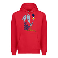 Red The Road Runner Show Premium Hoodie - linhVisuals
