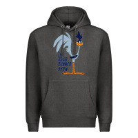 Charcoal Heather The Road Runner Show Premium Hoodie - linhVisuals