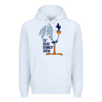 White The Road Runner Show Premium Hoodie - linhVisuals
