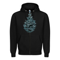 Black Colorado Blue Spruce Zipper Hoodie - RanaPortraitStore