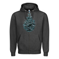 Charcoal Heather Colorado Blue Spruce Zipper Hoodie - RanaPortraitStore