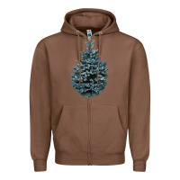 Chestnut Colorado Blue Spruce Zipper Hoodie - RanaPortraitStore