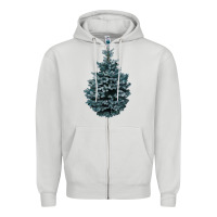 Dove Grey Colorado Blue Spruce Zipper Hoodie - RanaPortraitStore