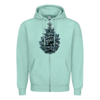 Seafoam Colorado Blue Spruce Zipper Hoodie - RanaPortraitStore