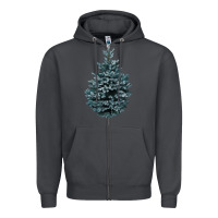 Smoke Colorado Blue Spruce Zipper Hoodie - RanaPortraitStore