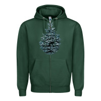 Sports Green Colorado Blue Spruce Zipper Hoodie - RanaPortraitStore